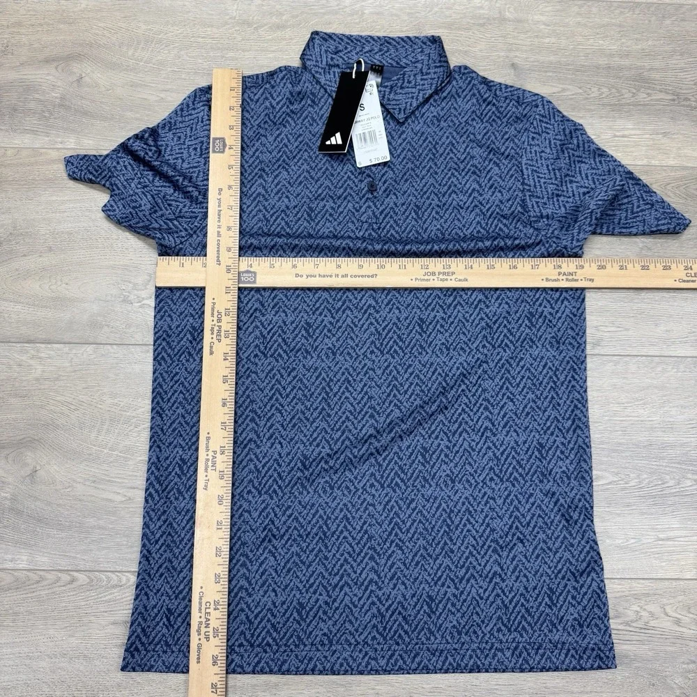 NWT Adidas Fairway JQ‎ Polo Collegiate Navy Men's Sz S Golf Preppy